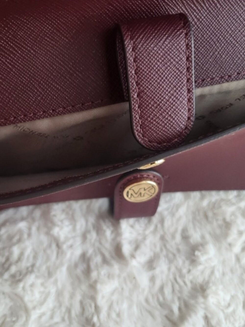 Michael Kors COA Jet Set Saffiano Leather Wristlet - 38F1CT9W1L - Picture 5 of 9